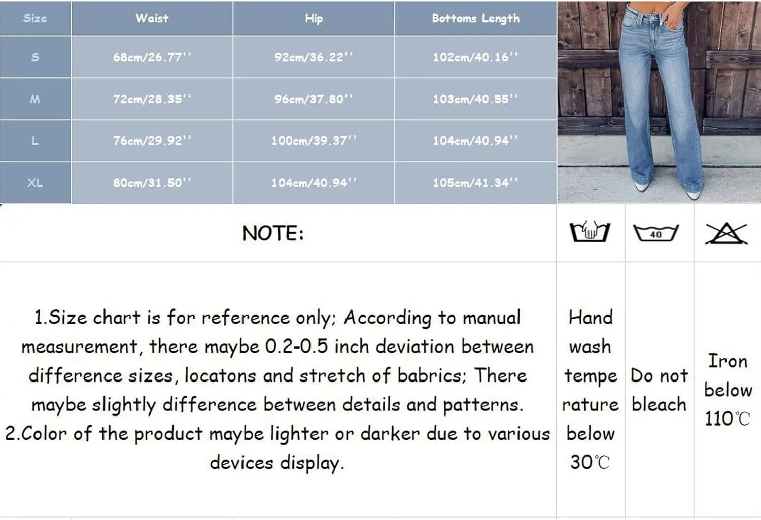 Jeans for Women Trendy Women's Solid Color Straight High Waist Stretch Slim Jeans Woman High Waist Pants