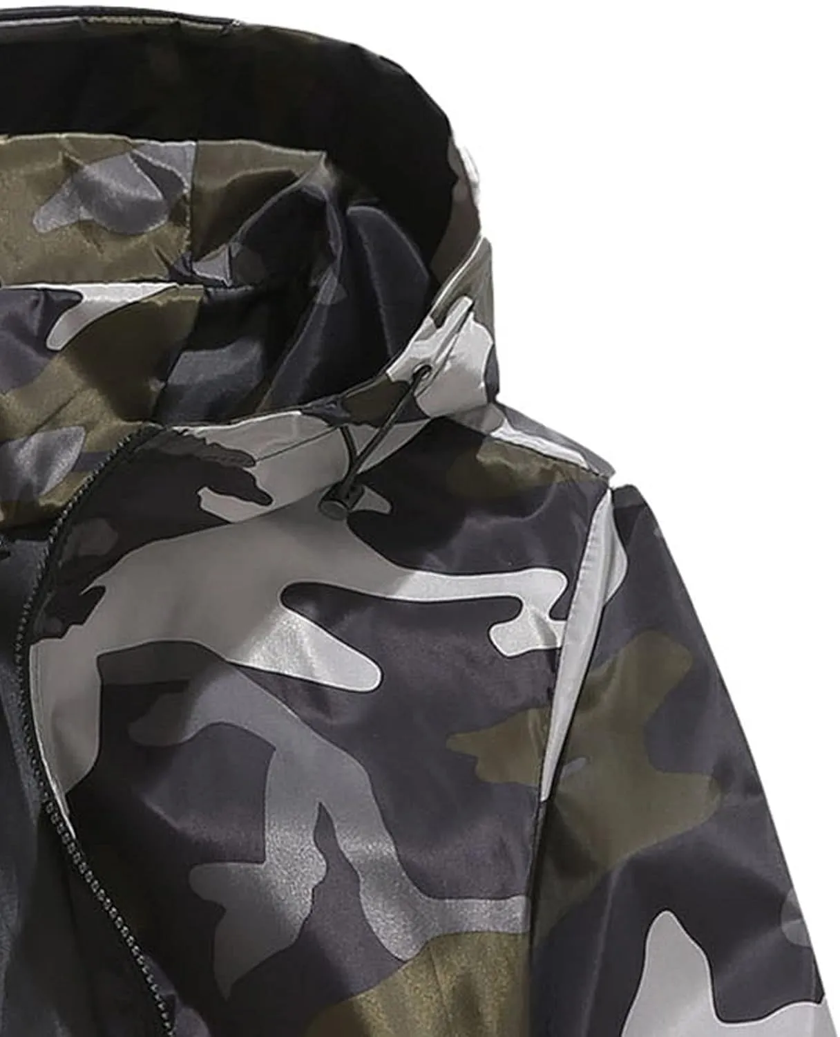 JEShifangjiusu Raincoat Waterproof Men'S Long Rain Jacket Lightweight Rainwear Loose Lightweight Thin Thin With Hood