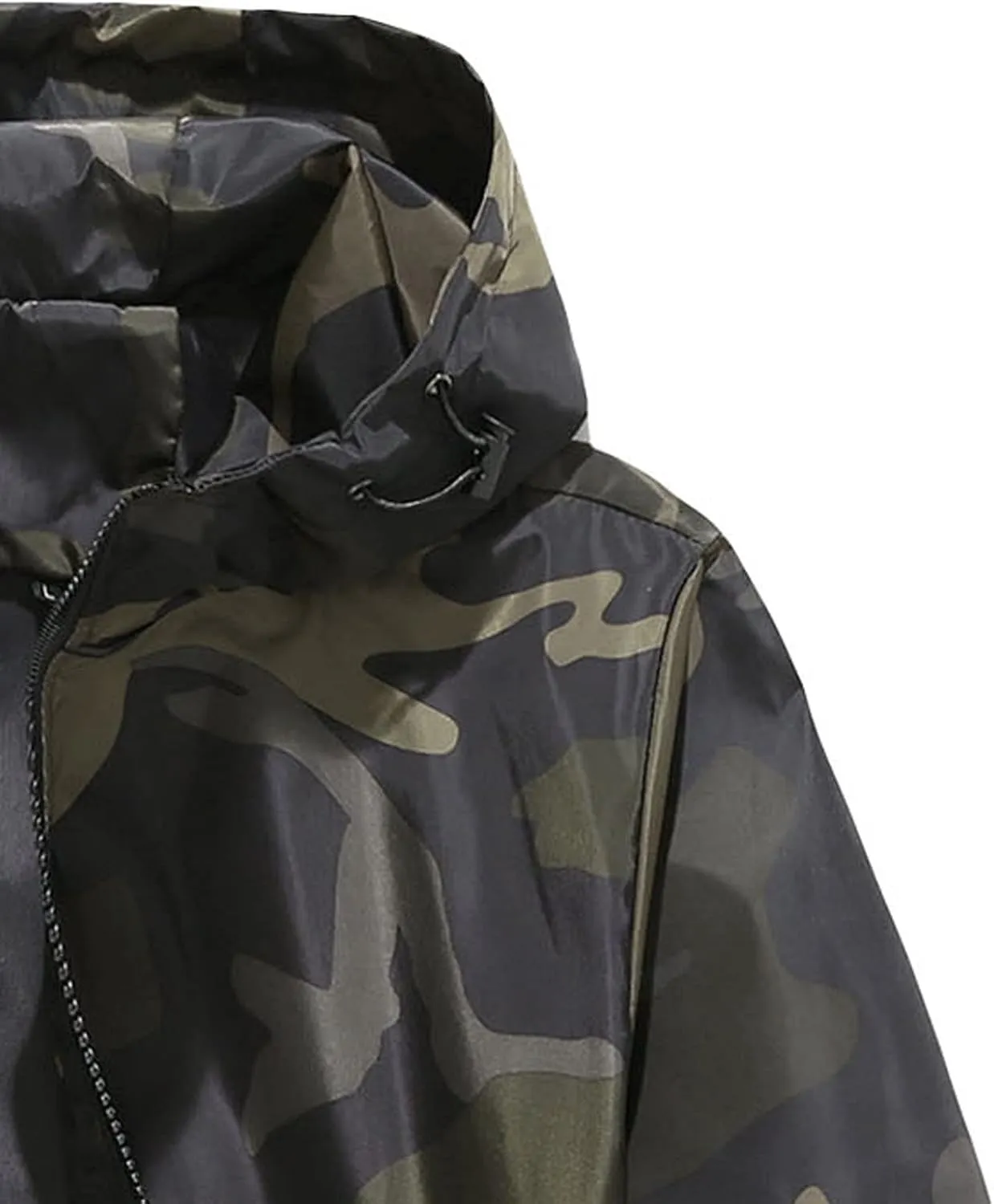 JEShifangjiusu Raincoat Waterproof Men'S Long Rain Jacket Lightweight Rainwear Loose Lightweight Thin Thin With Hood
