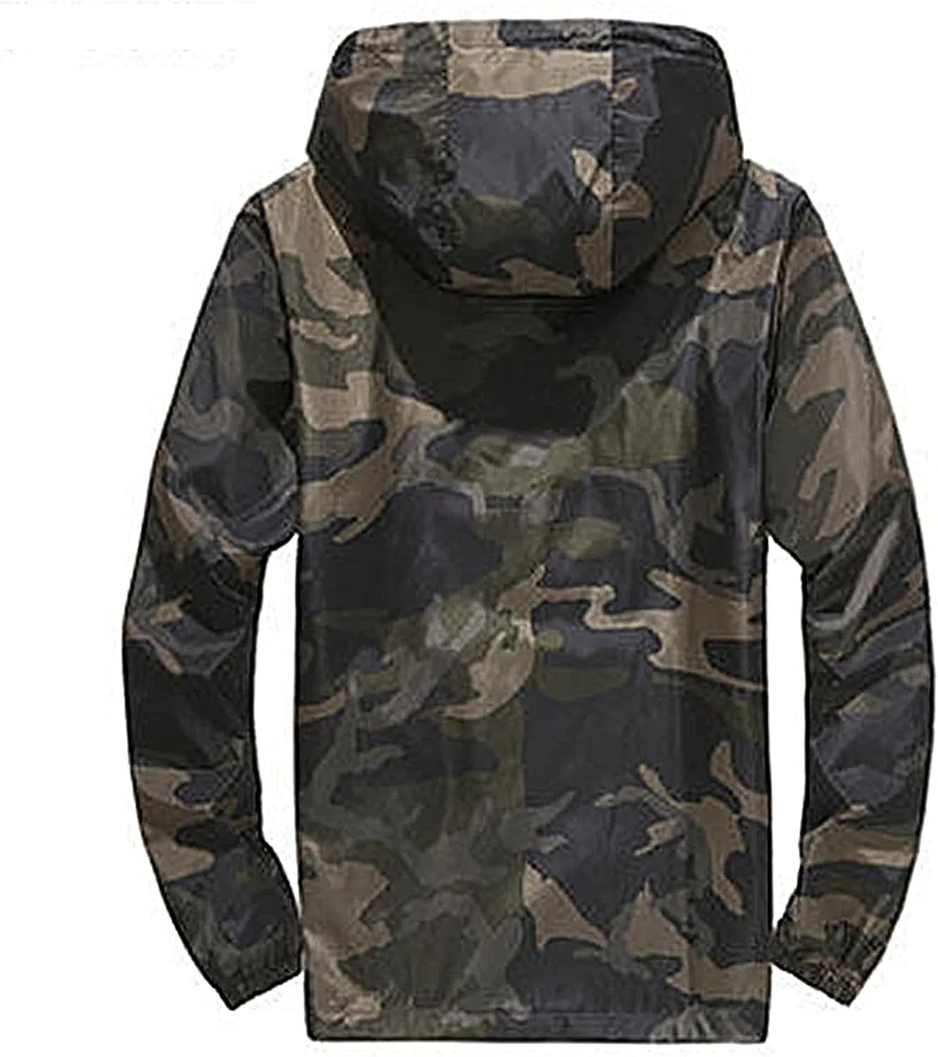 JEShifangjiusu Raincoat Waterproof Men'S Long Rain Jacket Lightweight Rainwear Loose Lightweight Thin Thin With Hood