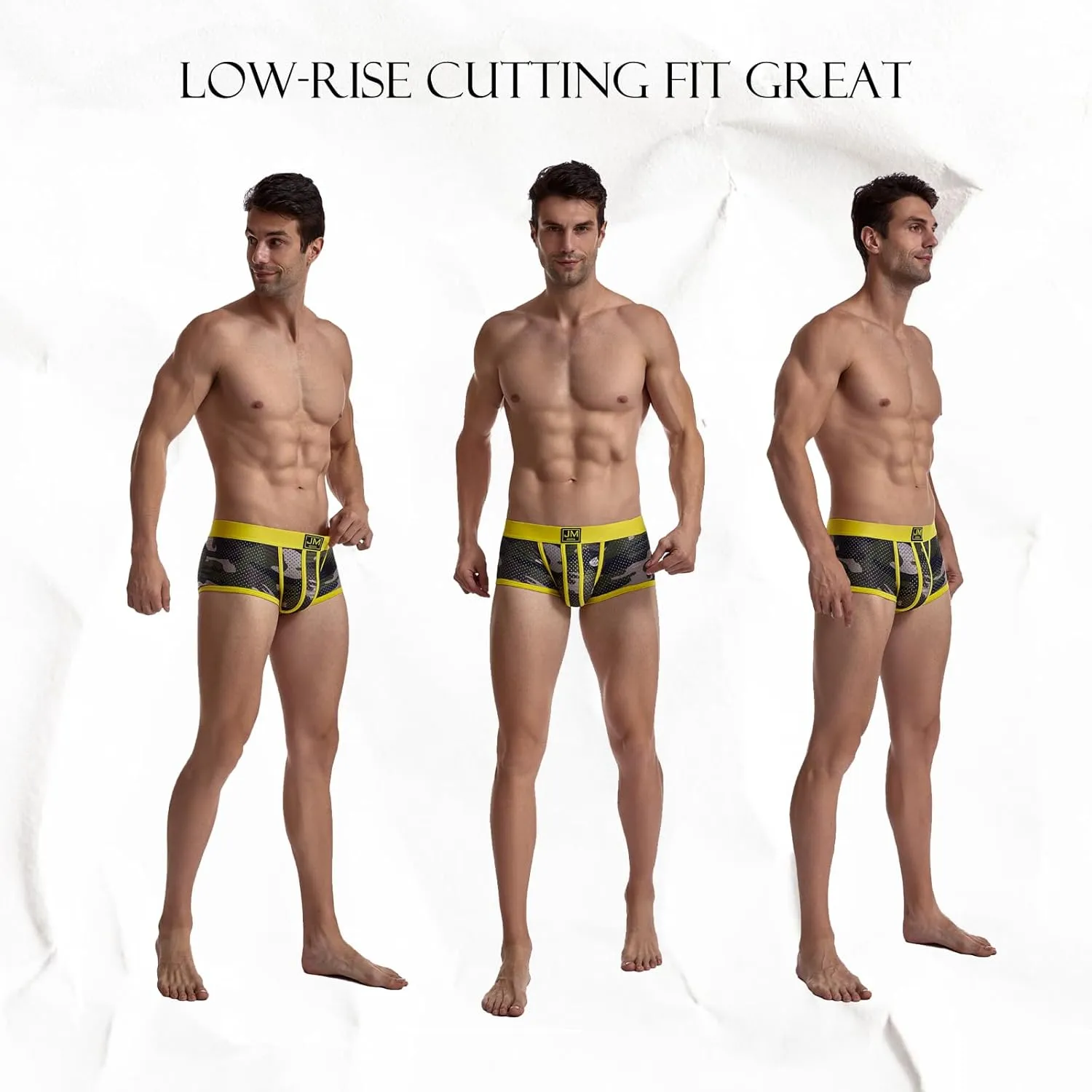 JOCKMAIL Mens Underwear Boxer Briefs Breathable Soft Moisture-Wicking Underwear for Men
