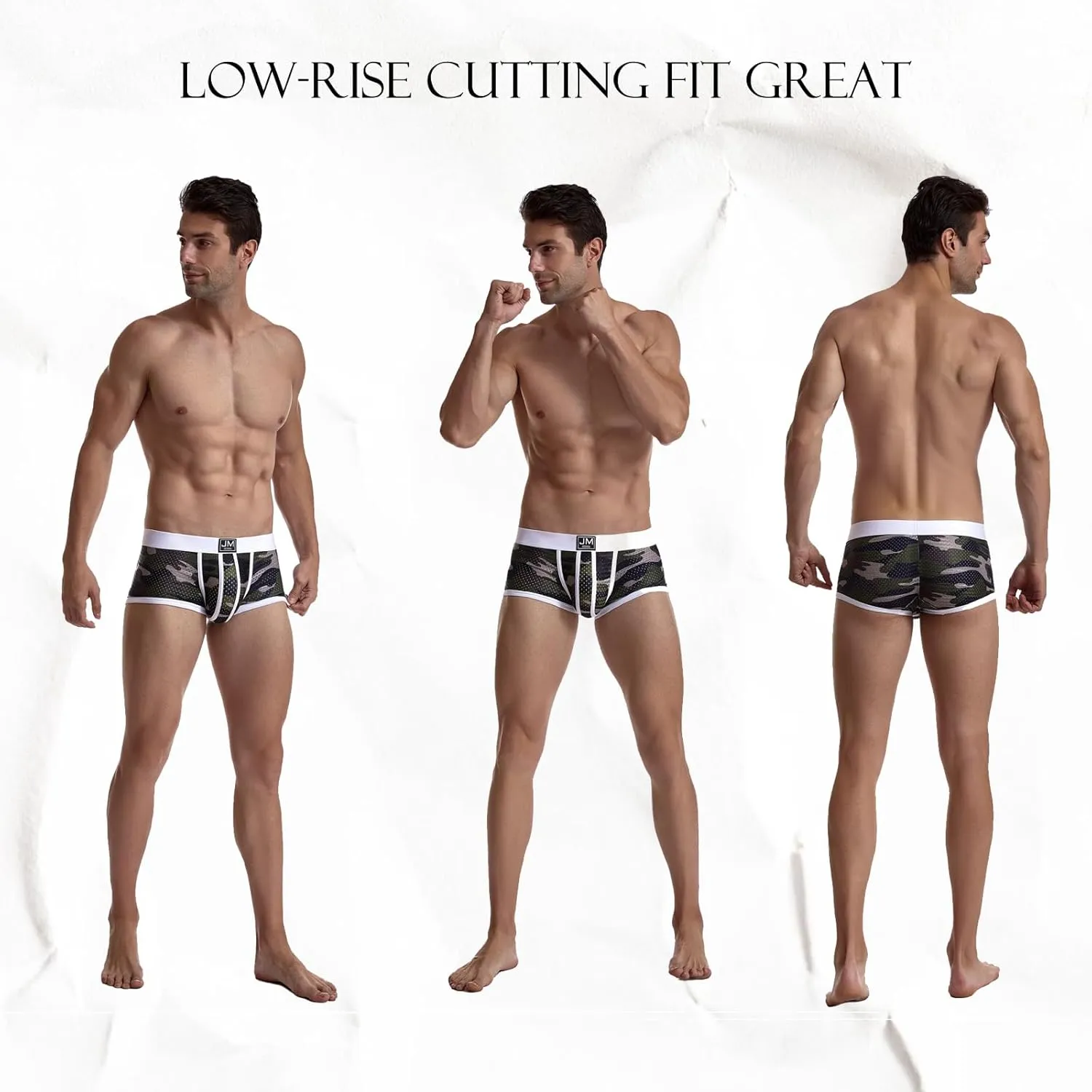 JOCKMAIL Mens Underwear Boxer Briefs Breathable Soft Moisture-Wicking Underwear for Men