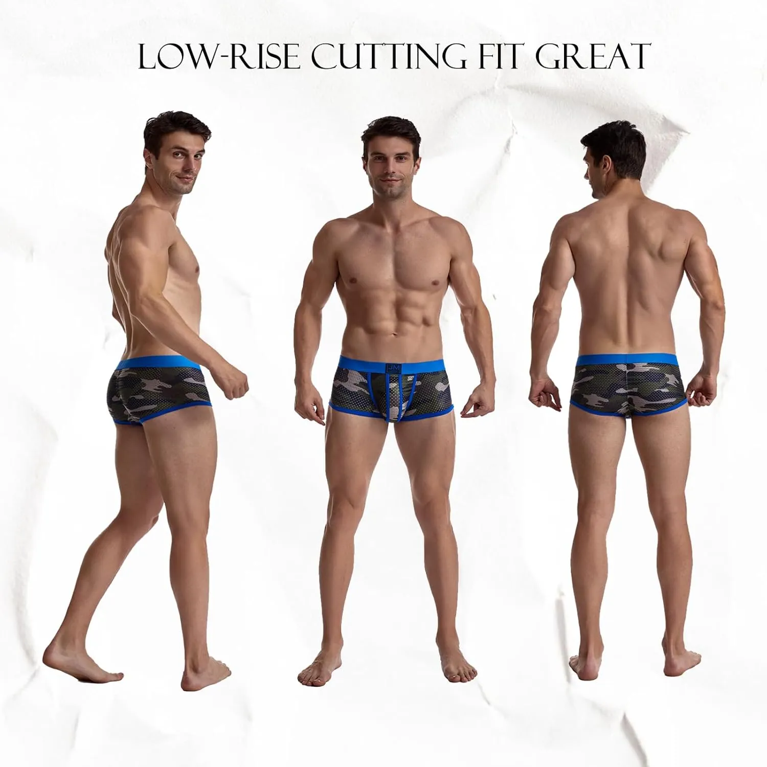 JOCKMAIL Mens Underwear Boxer Briefs Breathable Soft Moisture-Wicking Underwear for Men