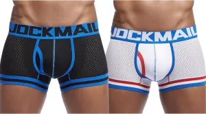 JOCKMAIL Men's Underwear Boxer Briefs Breathable Underwear Moisture-Wicking Mesh Boxer Briefs