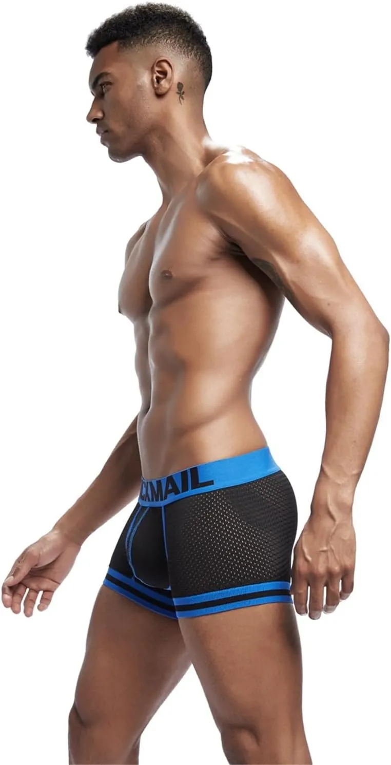JOCKMAIL Men's Underwear Boxer Briefs Breathable Underwear Moisture-Wicking Mesh Boxer Briefs