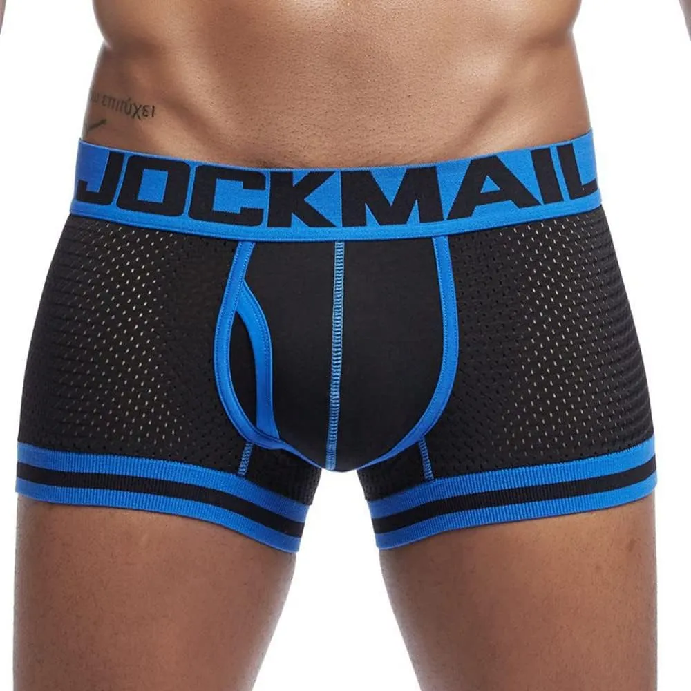 JOCKMAIL Men's Underwear Boxer Briefs Breathable Underwear Moisture-Wicking Mesh Boxer Briefs
