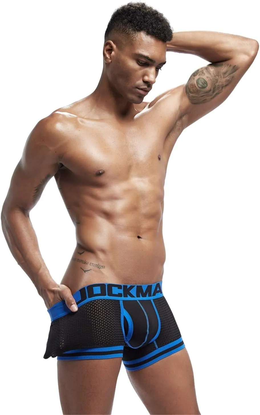 JOCKMAIL Men's Underwear Boxer Briefs Breathable Underwear Moisture-Wicking Mesh Boxer Briefs