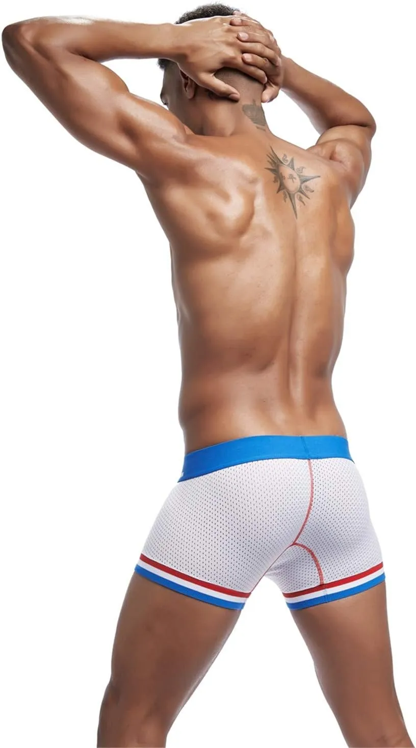 JOCKMAIL Men's Underwear Boxer Briefs Breathable Underwear Moisture-Wicking Mesh Boxer Briefs