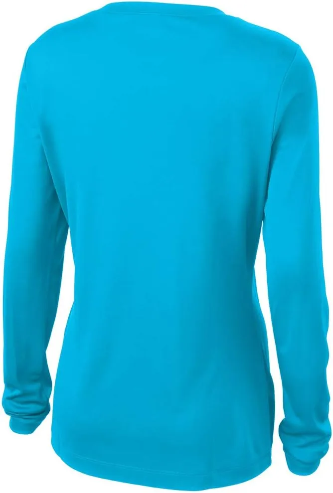 Joe's USA Ladies Long Sleeve Moisture Wicking Athletic Shirt Sizes XS-4XL