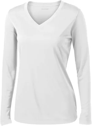 Joe's USA Ladies Long Sleeve Moisture Wicking Athletic Shirt Sizes XS-4XL