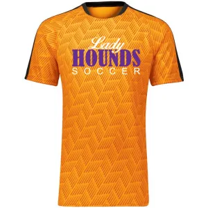 Jones County - Lady Hounds Soccer (bernard) Hypervolt Jersey - Athletic Gold Print/Black