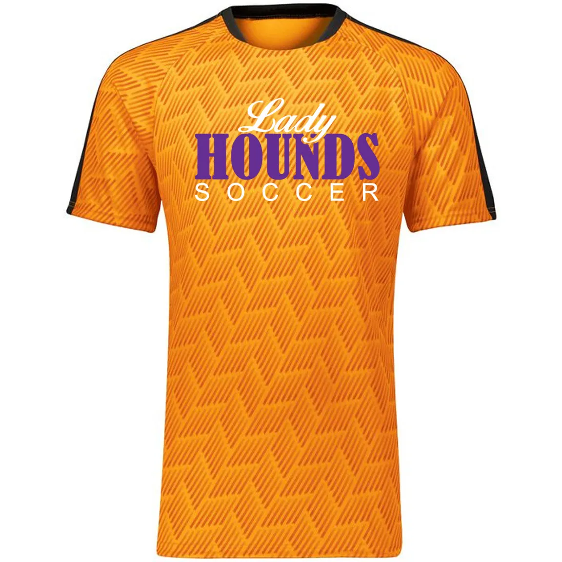 Jones County - Lady Hounds Soccer (bernard) Hypervolt Jersey - Athletic Gold Print/Black
