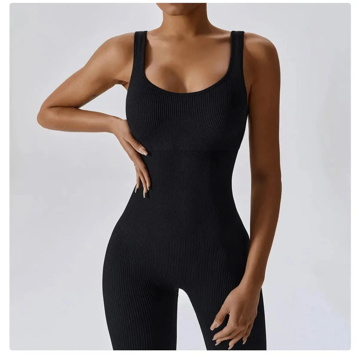 Jumpsuit for Dance Black Dance Bodysuit Long Sleeve Yoga Jumpsuit for Women