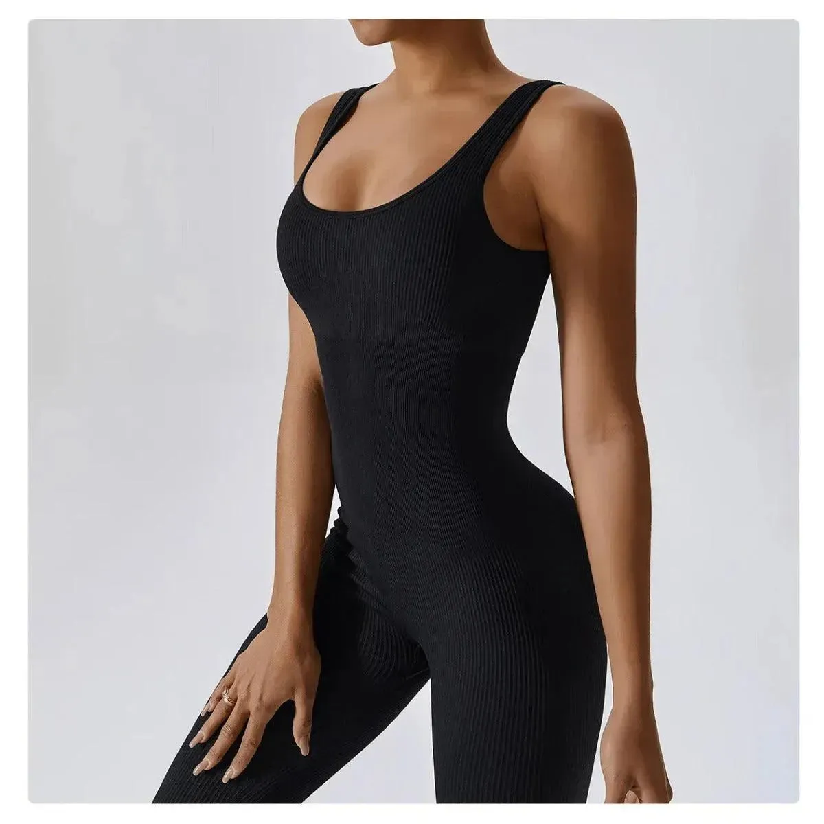 Jumpsuit for Dance Black Dance Bodysuit Long Sleeve Yoga Jumpsuit for Women