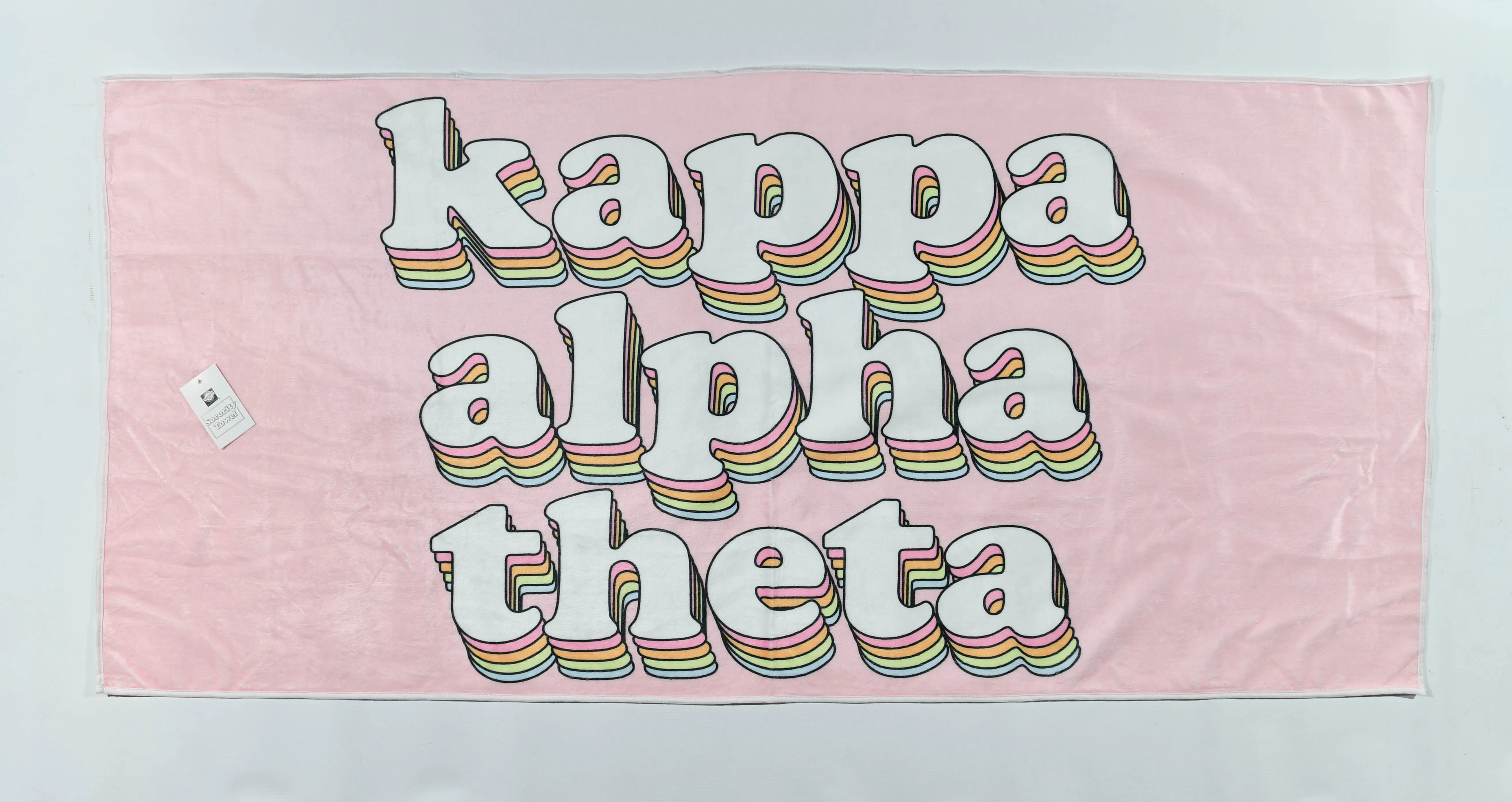 Kappa Alpha Theta Plush Retro Beach Towel