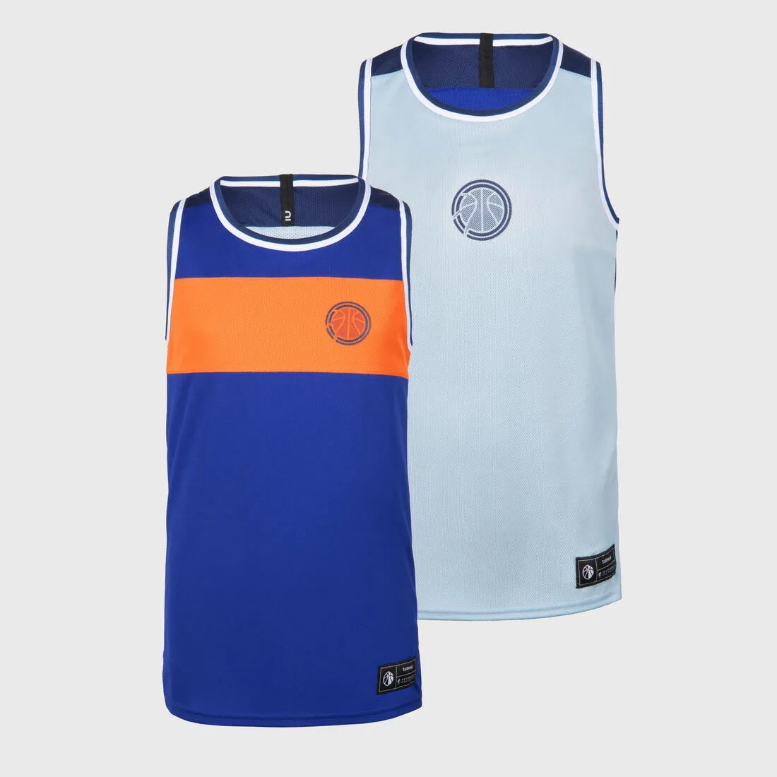 Kids' Reversible Sleeveless Basketball T-Shirt / Jersey T500R