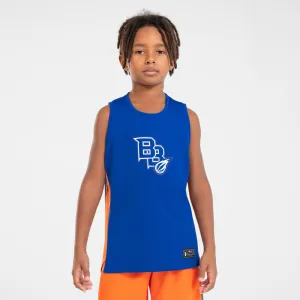 Kids' Sleeveless Basketball Jersey T500