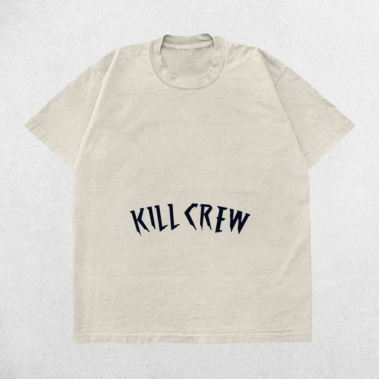 Kill Crew Men’s Oversized Summer Gym Tee - Acid Wash Design