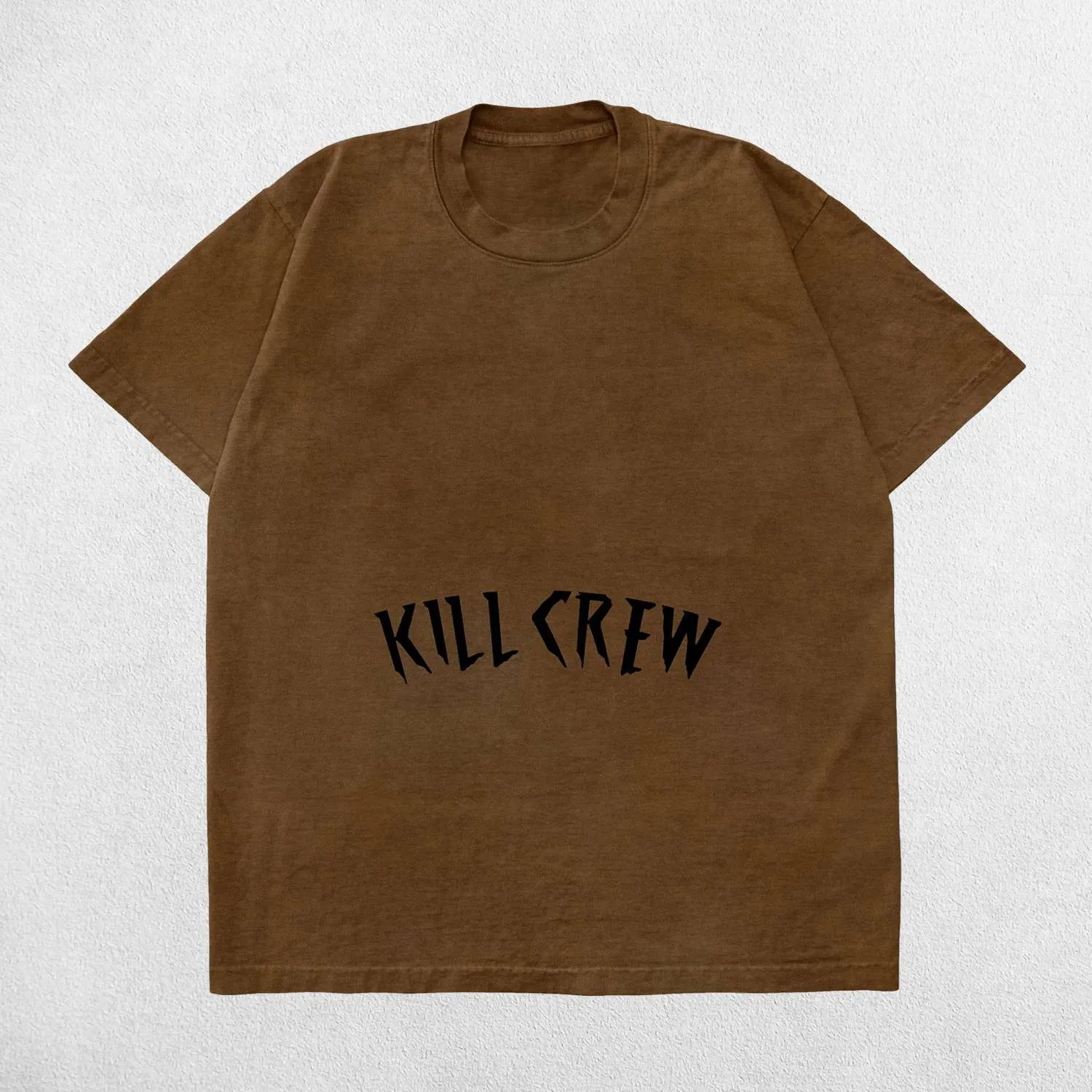 Kill Crew Men’s Oversized Summer Gym Tee - Acid Wash Design
