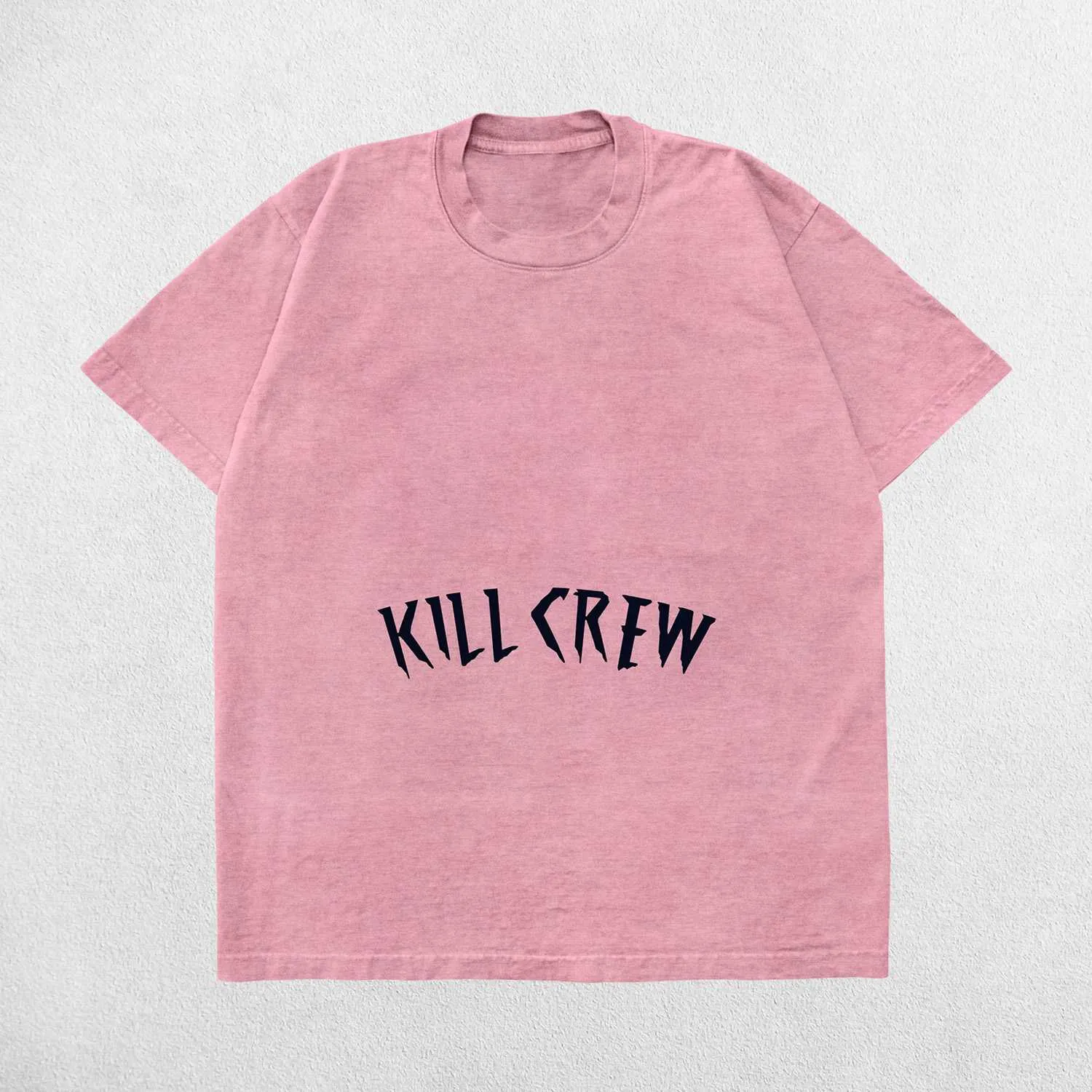 Kill Crew Men’s Oversized Summer Gym Tee - Acid Wash Design