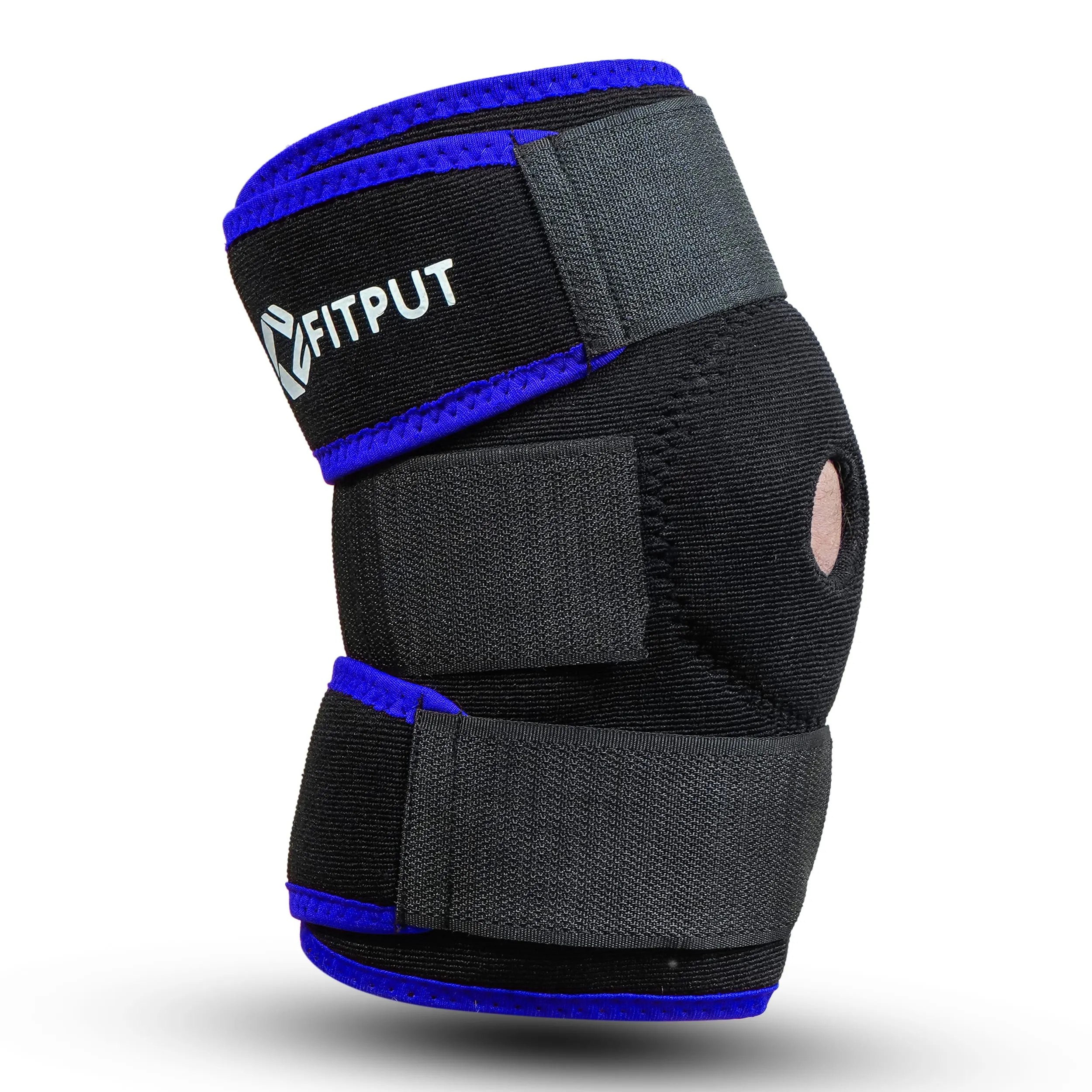 Knee Cap Support Brace for Sports | Gym | Running for Men and Women(Pack of 1) Knee Support (Blue)