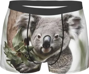 Koala Men's Boxer Briefs Soft Breathable Underwear Stretch Moisture-Wicking Trunks Tagless
