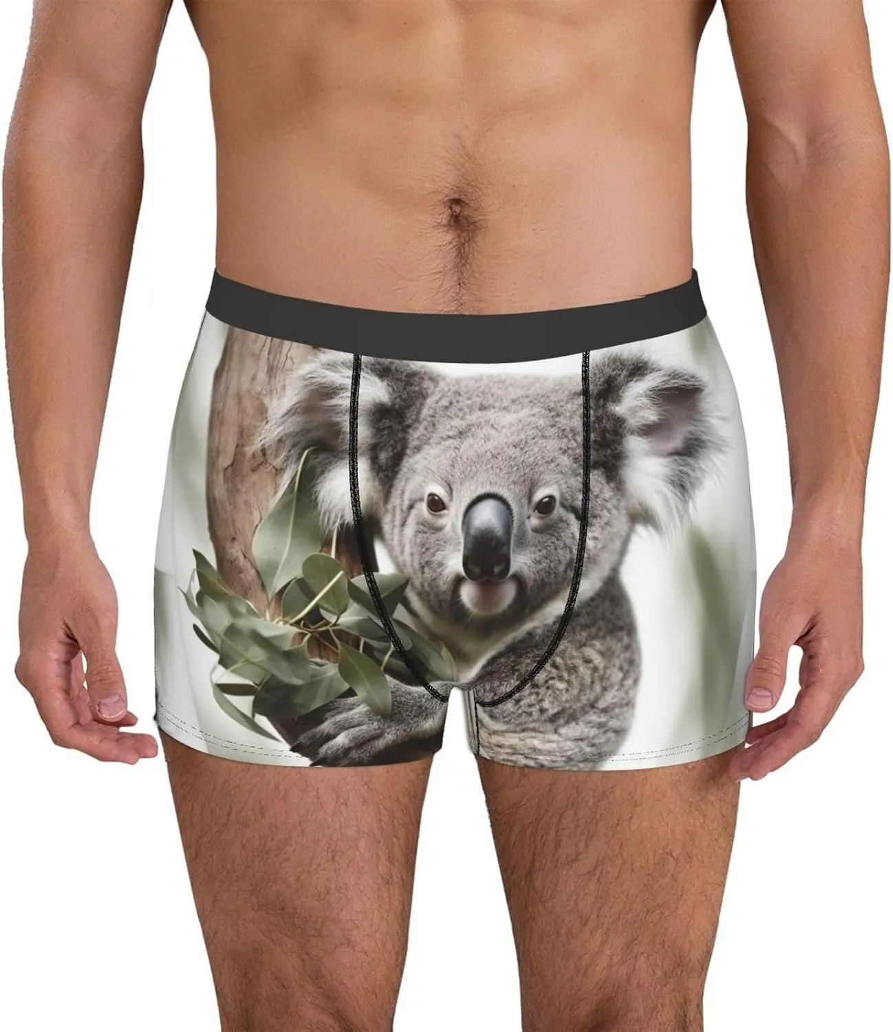Koala Men's Boxer Briefs Soft Breathable Underwear Stretch Moisture-Wicking Trunks Tagless