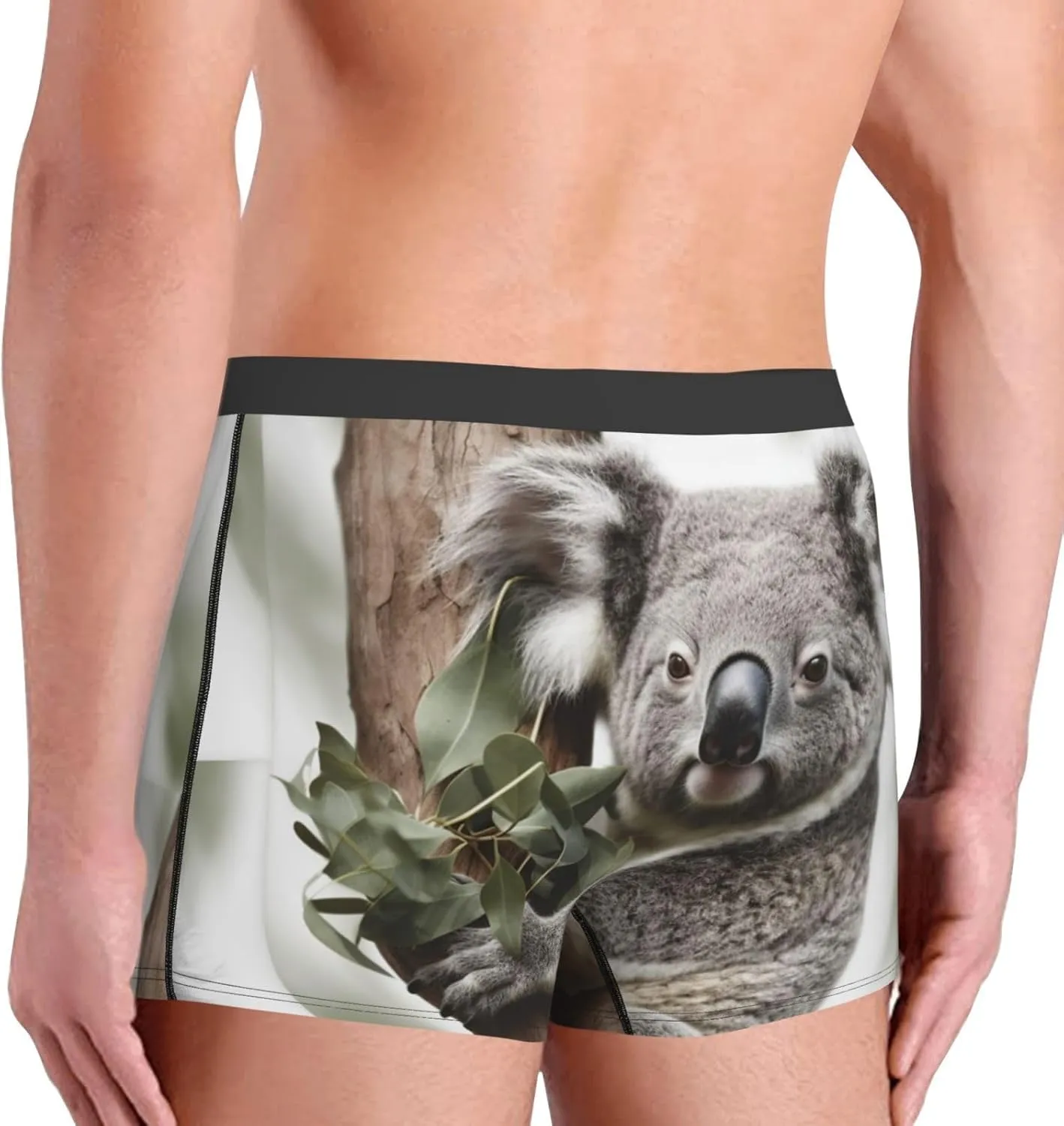 Koala Men's Boxer Briefs Soft Breathable Underwear Stretch Moisture-Wicking Trunks Tagless
