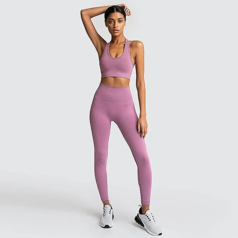 Ladies Gym 2 Piece Set Workout Clothes