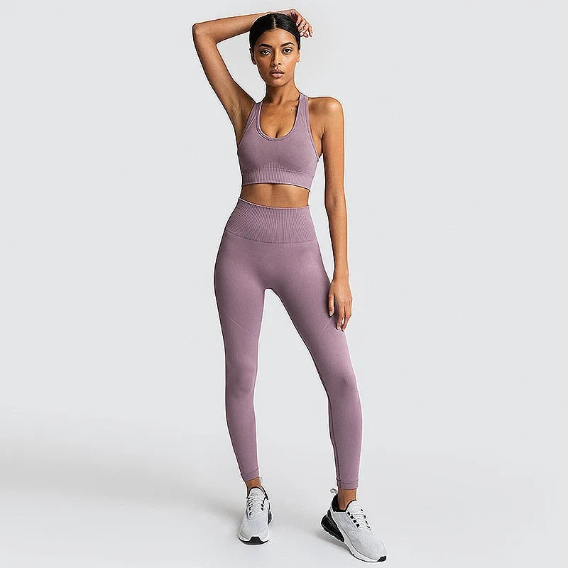 Ladies Gym 2 Piece Set Workout Clothes
