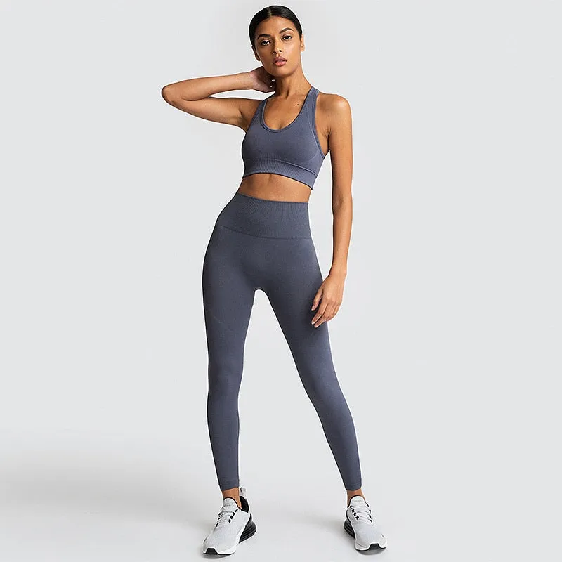 Ladies Gym 2 Piece Set Workout Clothes