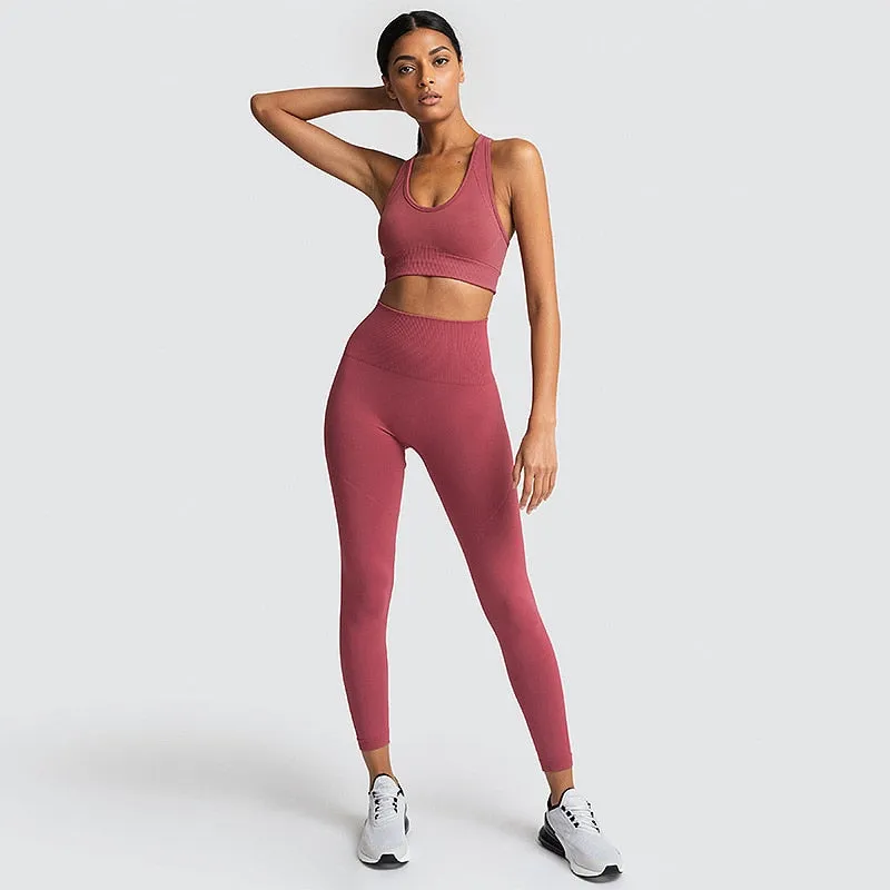 Ladies Gym 2 Piece Set Workout Clothes