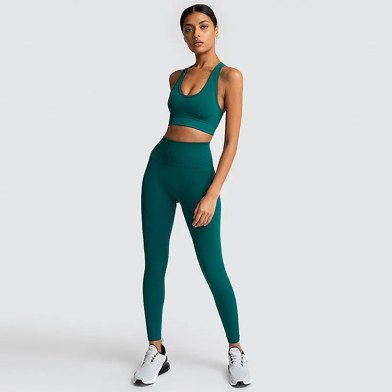Ladies Gym 2 Piece Set Workout Clothes