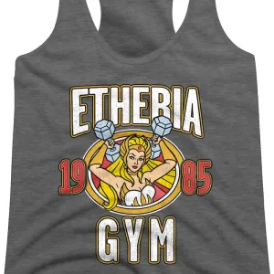 Ladies She-Ra Eteria Gym Masters of the Universe Racerback Tank Top