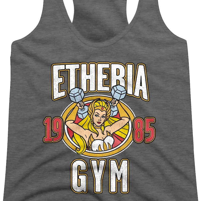 Ladies She-Ra Eteria Gym Masters of the Universe Racerback Tank Top
