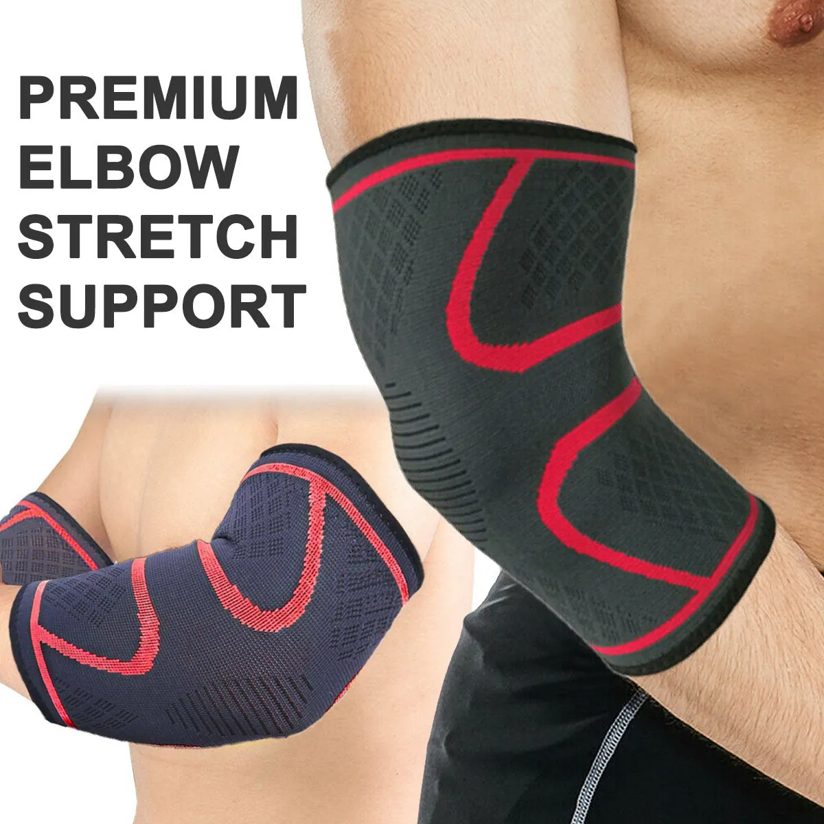 LARGE ELBOW SUPPORT BRACE GYM WORKOUT EBLOW SLEEVE