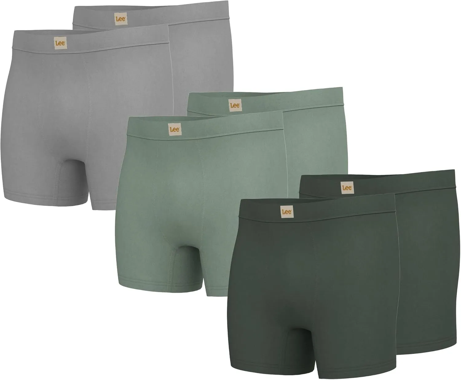 Lee Mens Boxer Briefs - Soft Cooling Mens Underwear, Moisture Wicking Breathable, Mutipack