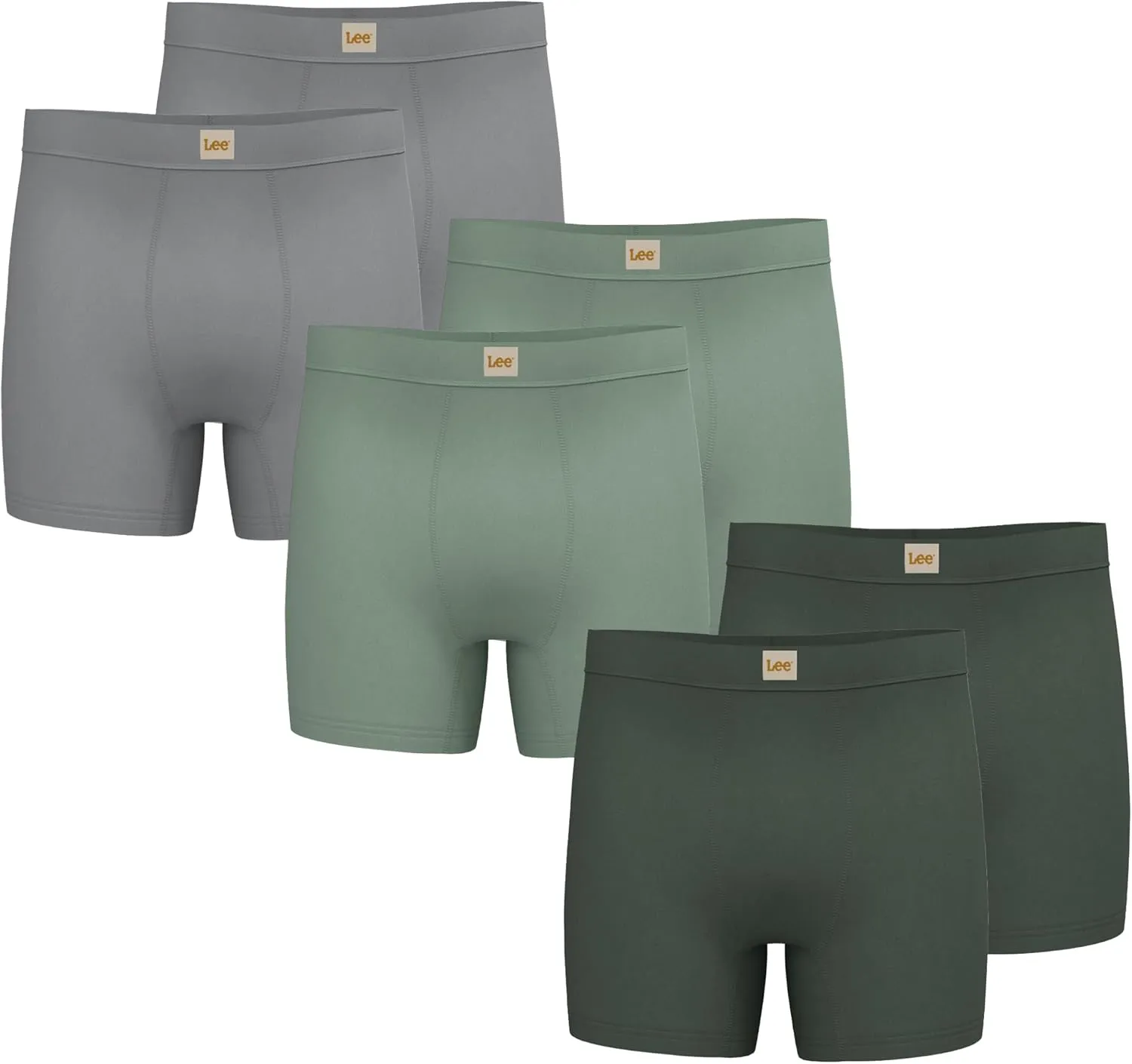 Lee Mens Boxer Briefs - Soft Cooling Mens Underwear, Moisture Wicking Breathable, Mutipack