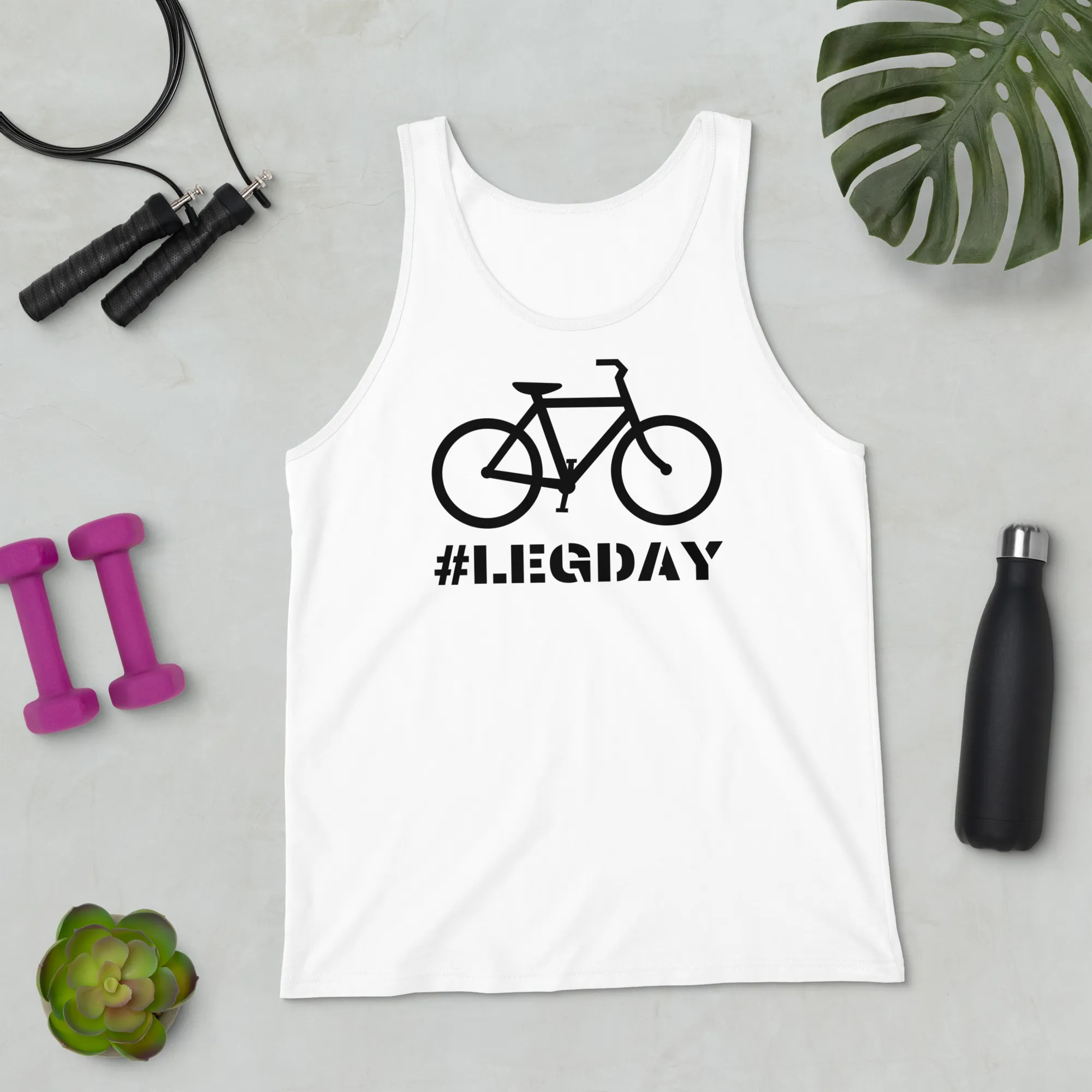 #LegDay Unisex Tank Top