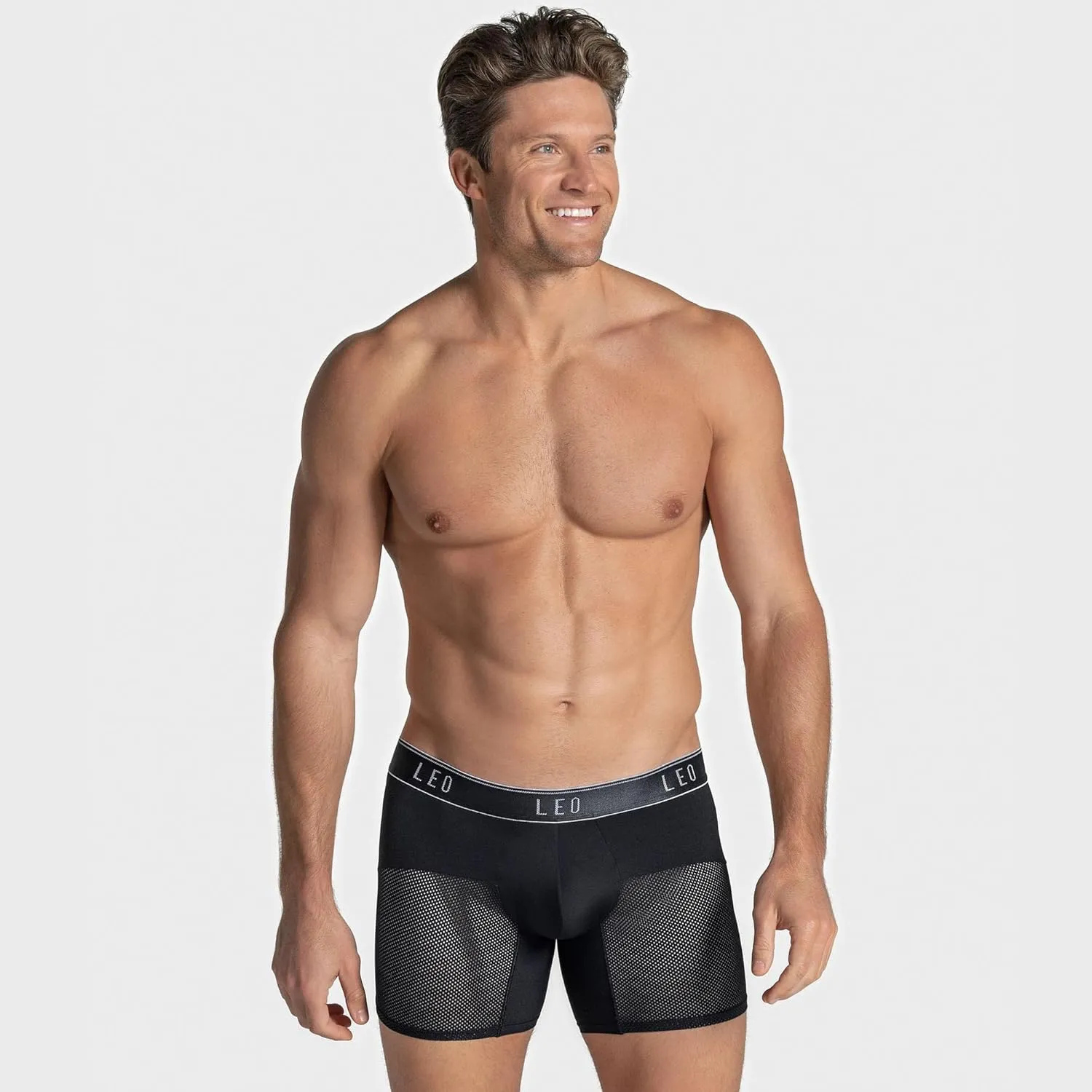 LEO Advanced Mesh Boxer Briefs - Breathable Mens Underwear