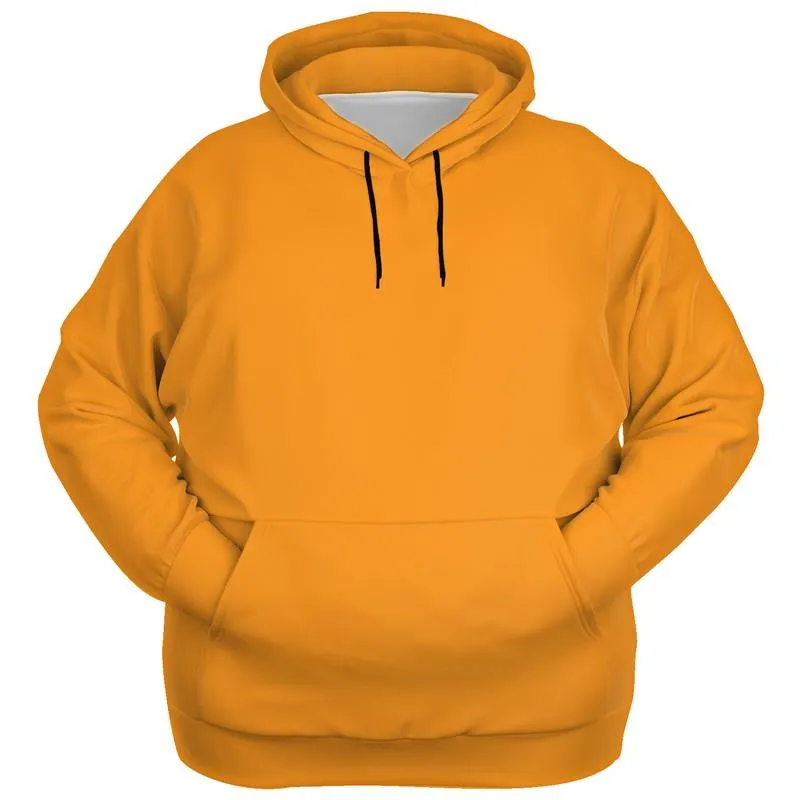 Light Orange Hoodie | Unisex | with PLUS sizes | Bright Pure Orange | C0M50Y100K0