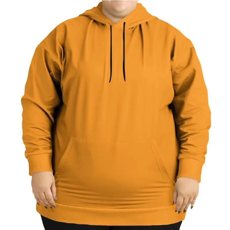 Light Orange Hoodie | Unisex | with PLUS sizes | Bright Pure Orange | C0M50Y100K0