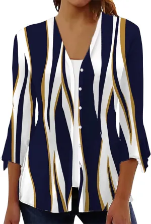 Lightweight Cardigans for Women Women's Casual Lightweight Open Front Cardigans Soft 3/4 Sleeve Cardigan