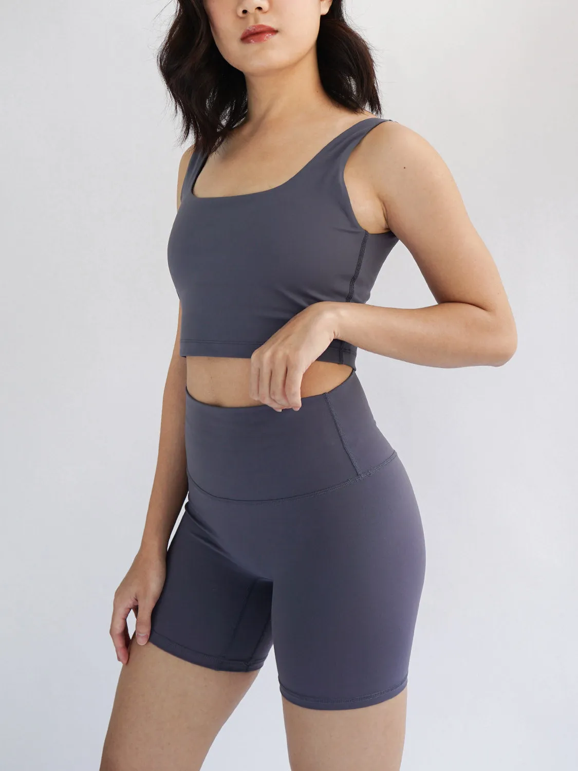 Limitless Square Neck Padded Top- Nightfall