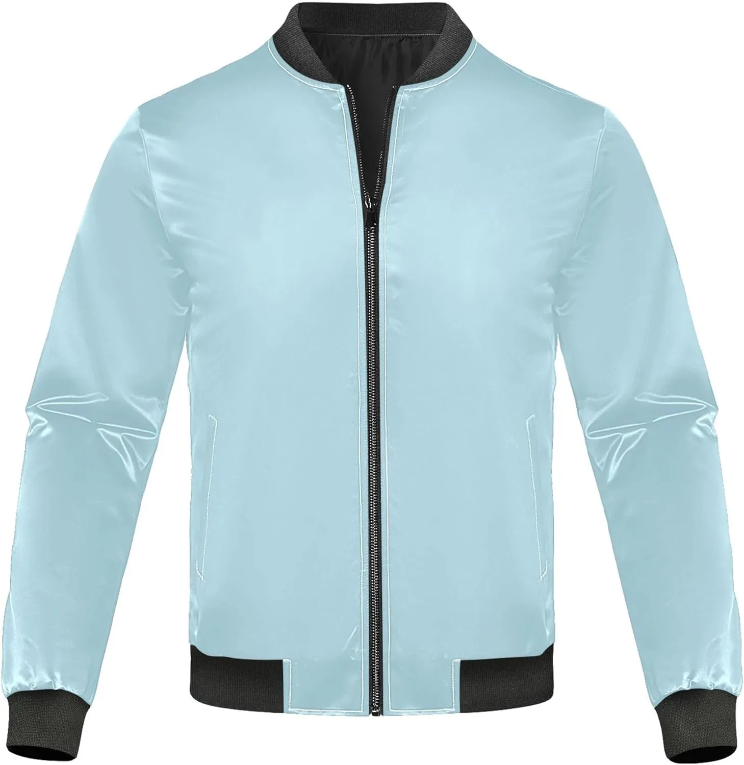 linqin Light Blue Men'S Jacket Lightweight Mens Windbreaker Jackets Lightweight Waterproof Mens Jacket Softshell Party