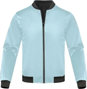 linqin Light Blue Men'S Jacket Lightweight Mens Windbreaker Jackets Lightweight Waterproof Mens Jacket Softshell Party