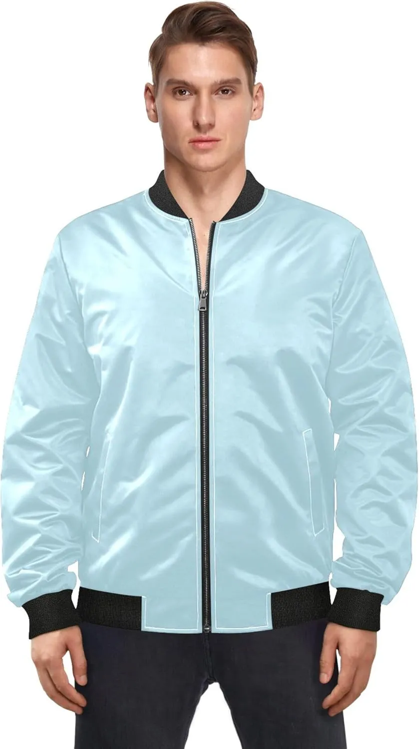linqin Light Blue Men'S Jacket Lightweight Mens Windbreaker Jackets Lightweight Waterproof Mens Jacket Softshell Party