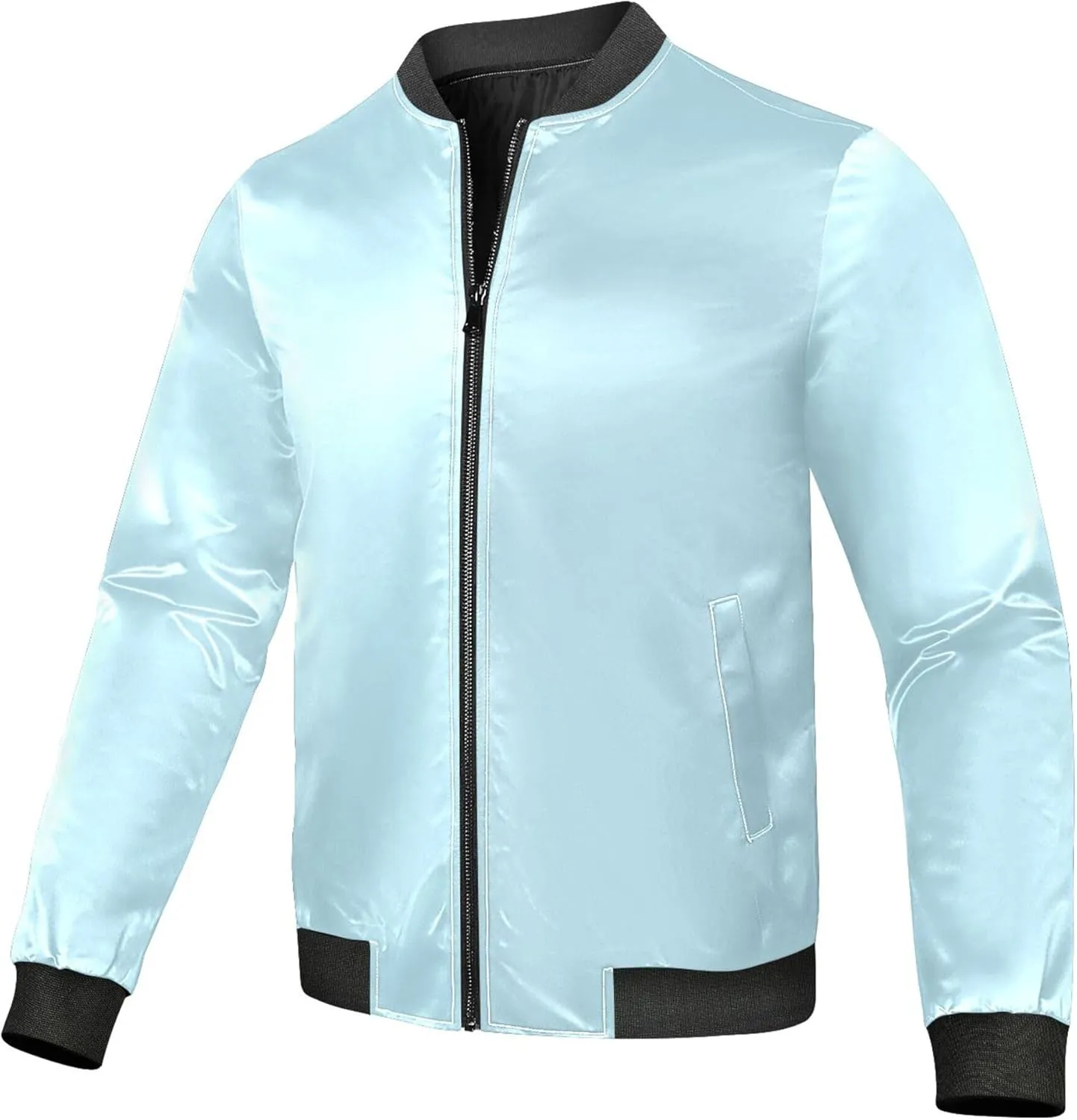linqin Light Blue Men'S Jacket Lightweight Mens Windbreaker Jackets Lightweight Waterproof Mens Jacket Softshell Party