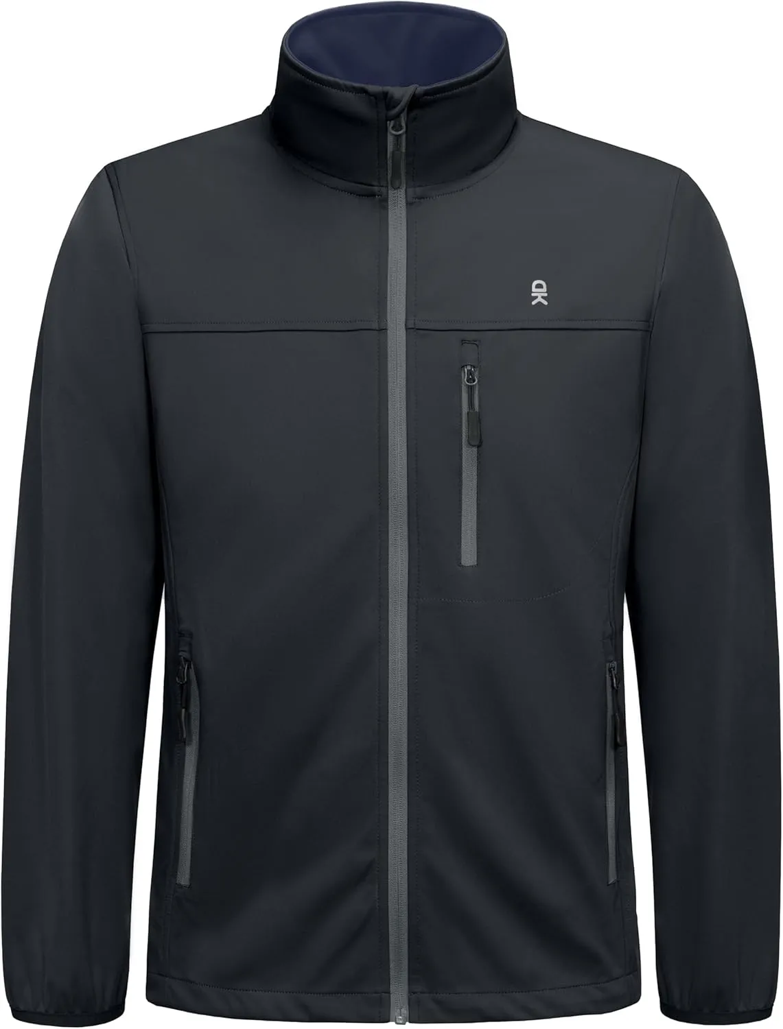Little Donkey Andy Men's Lightweight Softshell Jacket Windbreaker for Running Travel Hiking, Windproof, Water-resistant