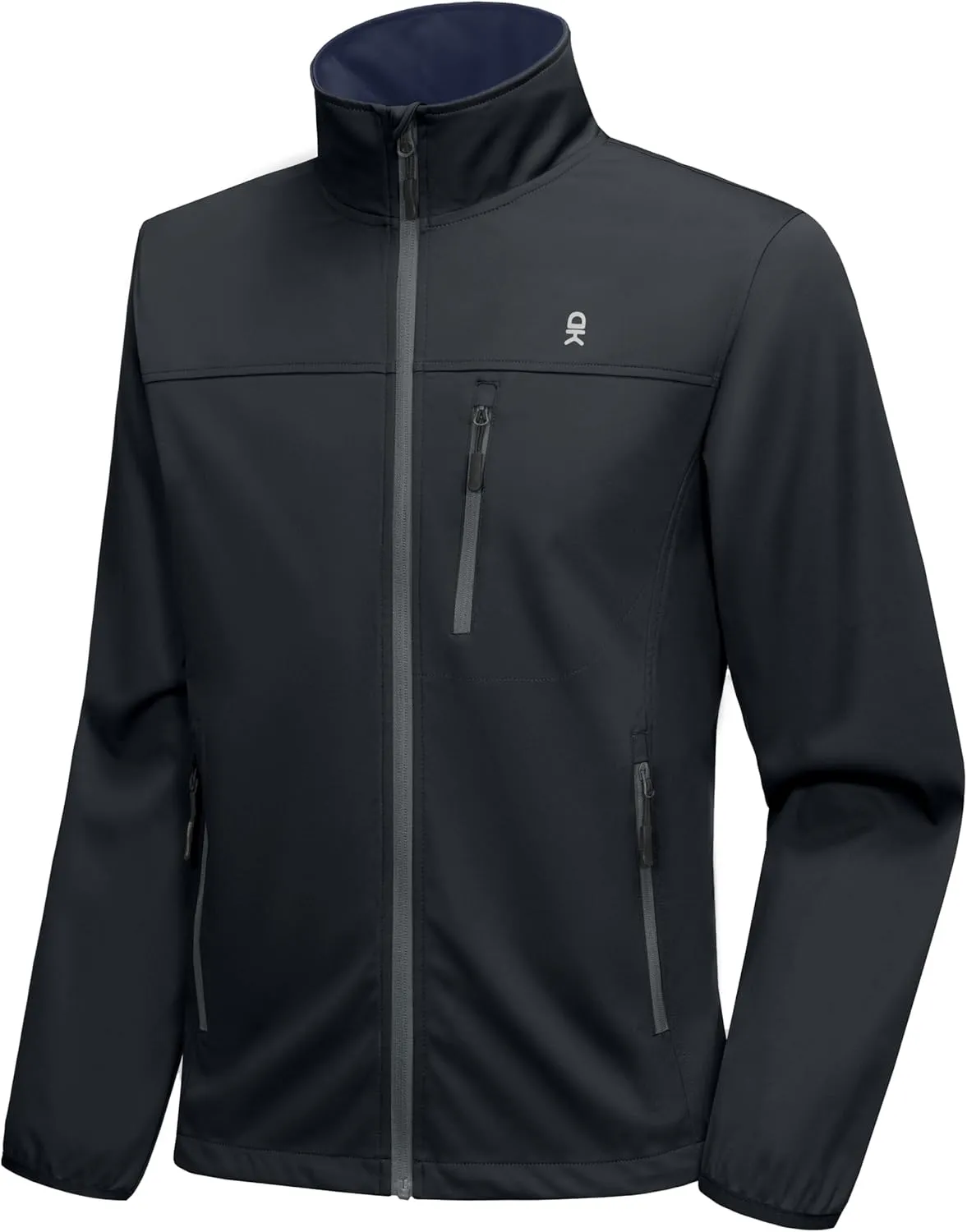 Little Donkey Andy Men's Lightweight Softshell Jacket Windbreaker for Running Travel Hiking, Windproof, Water-resistant